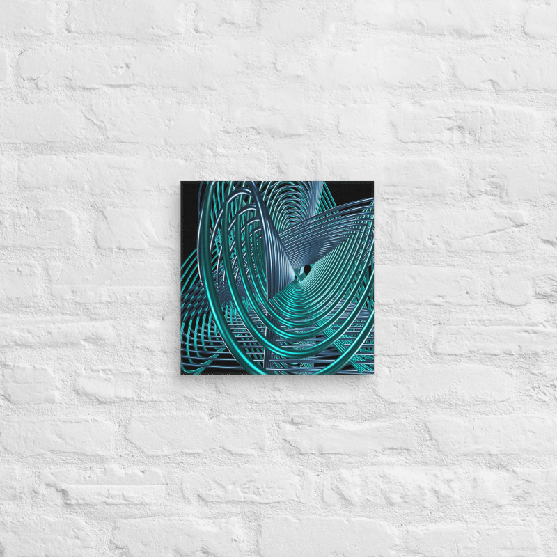 Oscilloscopic Dance #2 - Lissajous Figures Code Art Canvas Print product image (3)