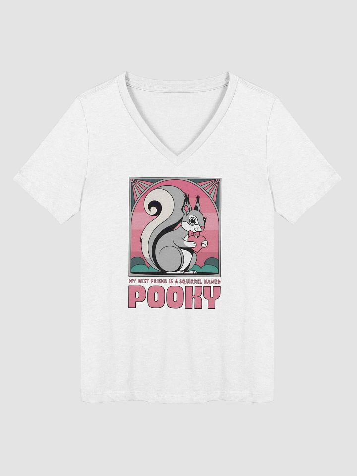 Pooky's Heartfelt Squirrel V-Neck product image (1)
