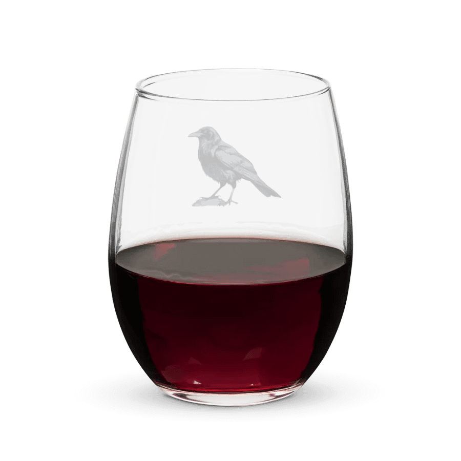 Prestige Crow Stemless Wine Glass - Motif I product image (6)