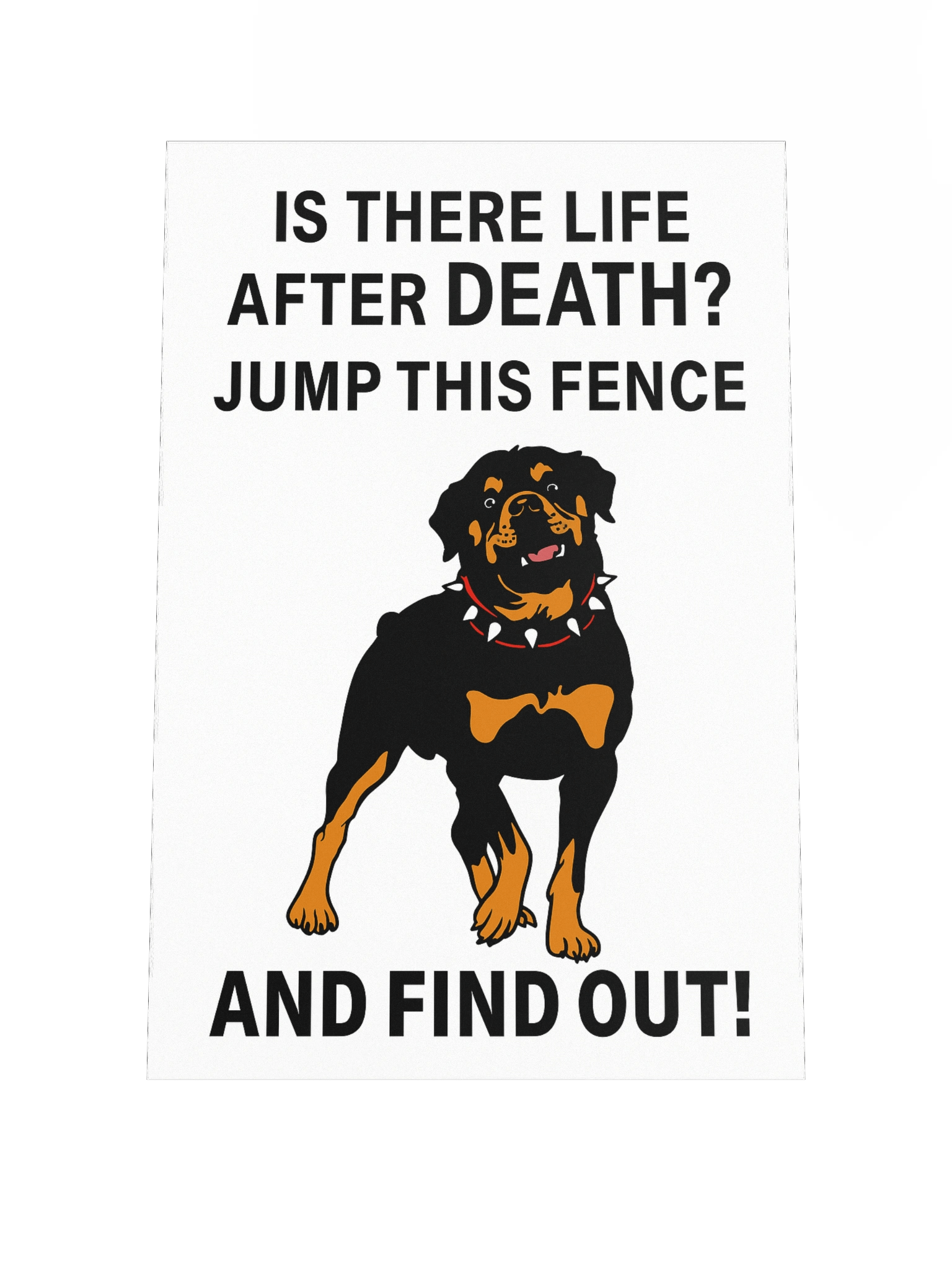 Rottweiler Beyond the Fence Poster product image (1)