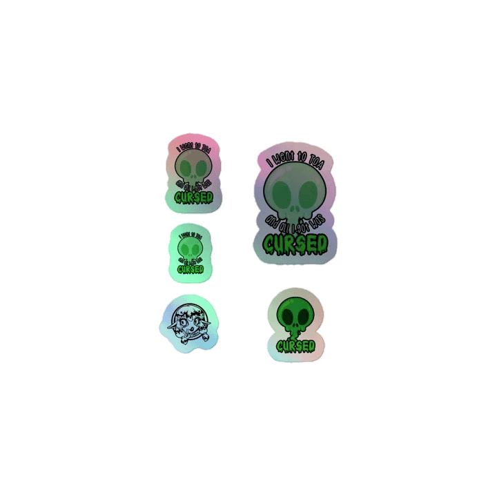 All I Got Was Cursed - Monk - Holo Sticker Sheet product image (1)