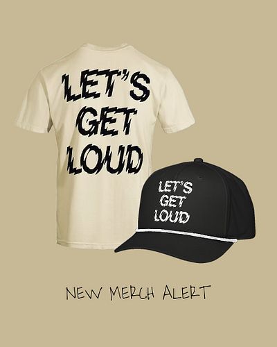 NEW MERCH. Loud in all the right ways 📢⚡️