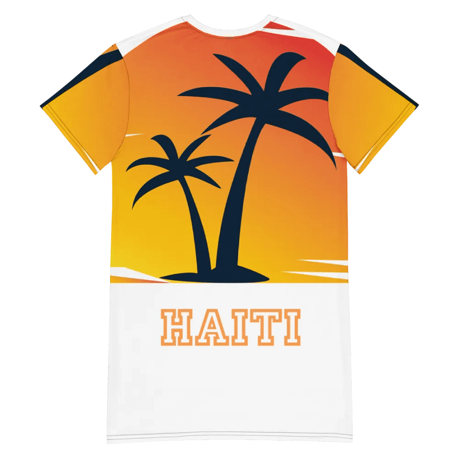 Sunset Palm Paradise T-Shirt Dress product image (6)
