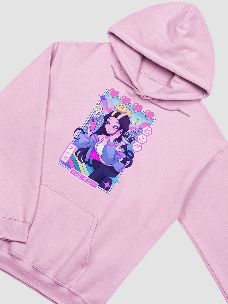 'Cyberpastel simp' printed hoodie