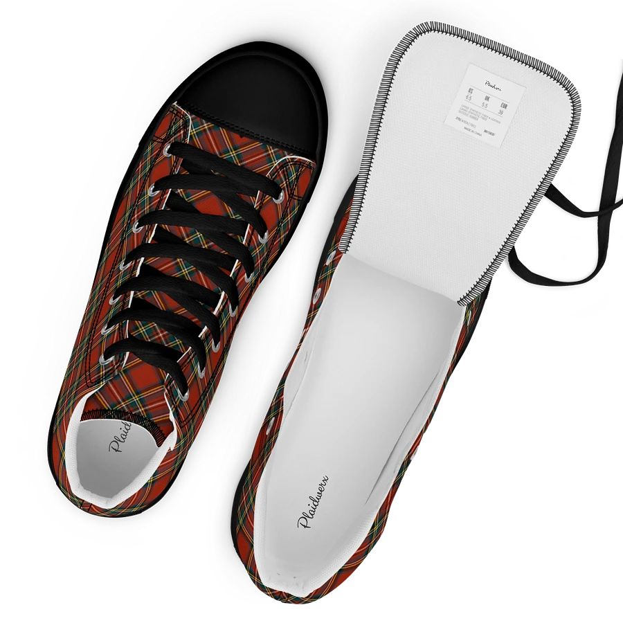 Royal Stewart Tartan Men's High Top Shoes product image (17)