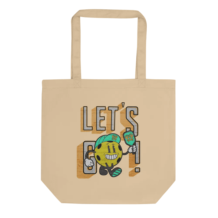 Lets Go Pickleball Mascot Eco-Friendly Tote Bag for Go-Getters product image (1)