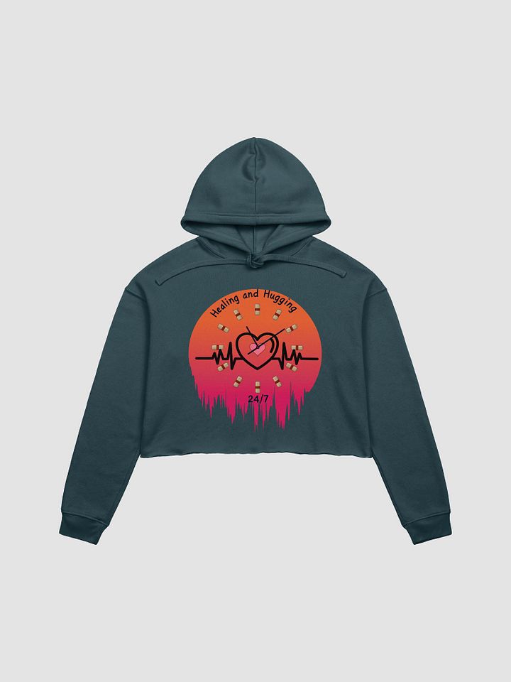 Healing Heartbeat Crop Hoodie product image (9)