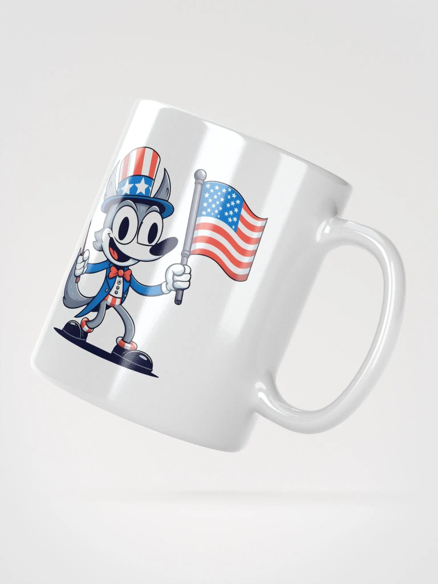 Patriotic Wolf Mug product image (2)