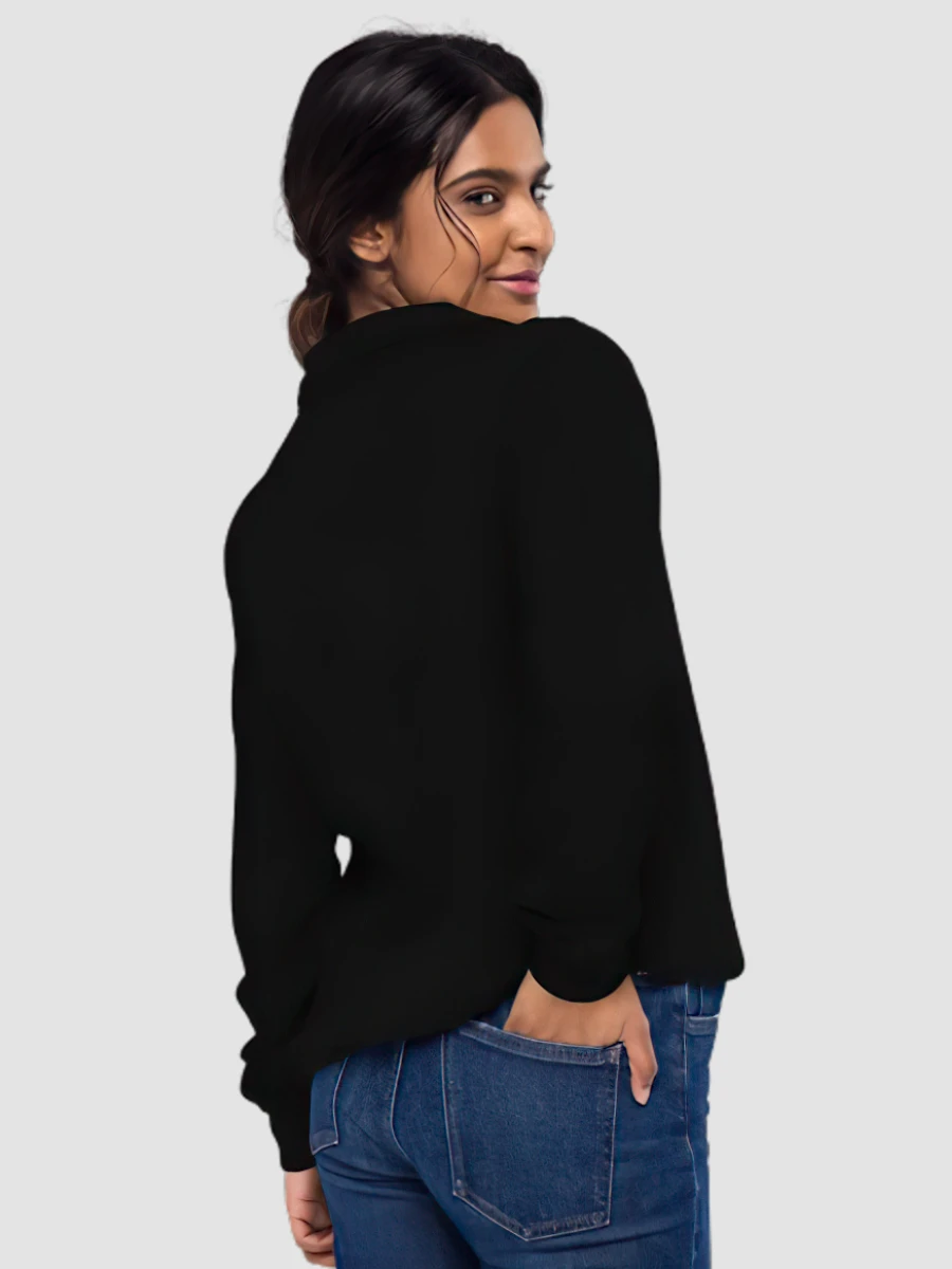 Volonte Quarter Zip Sweatshirt in Black – MAUVAIS