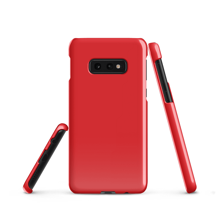 Tomato Red Solid Color Samsung® Glossy Snap Case product image (2)