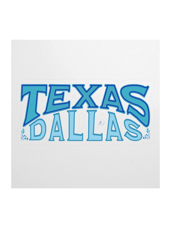 Dallas Texas Vibes Kiss Cut Sticker product image (1)