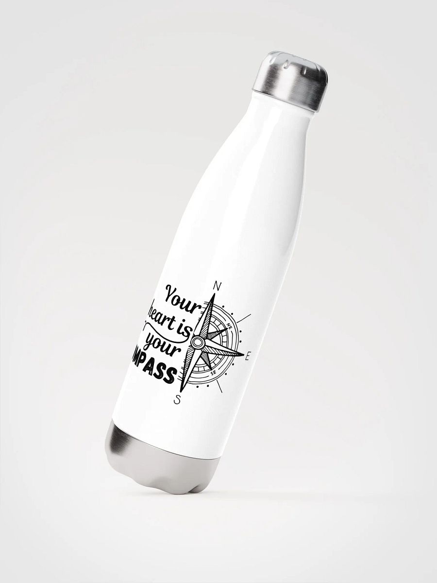 'Your Heart's Your Compass' Steel Water Bottle product image (2)