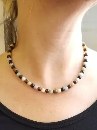 Amazonite Necklace | Handmade Accessory for Bellabeat Leaf Urban & Ivy product image (5)