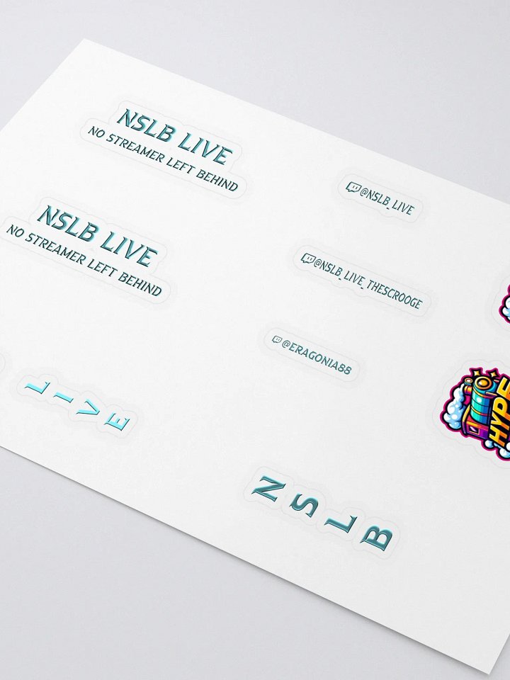 NSLB LIVE Hype Train Sticker Sheet product image (2)