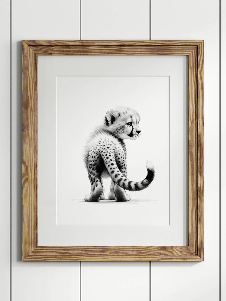 Cheetah Safari Nursery Print product image (1)
