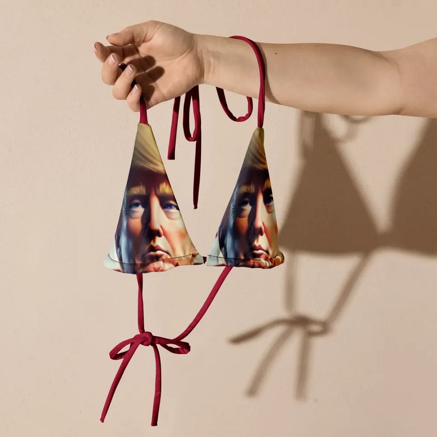 Country Trump All-Over Bikini Top product image (9)