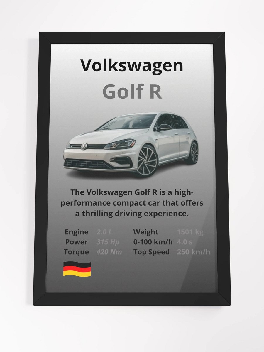 Volkswagen Golf R Wall Poster product image (4)