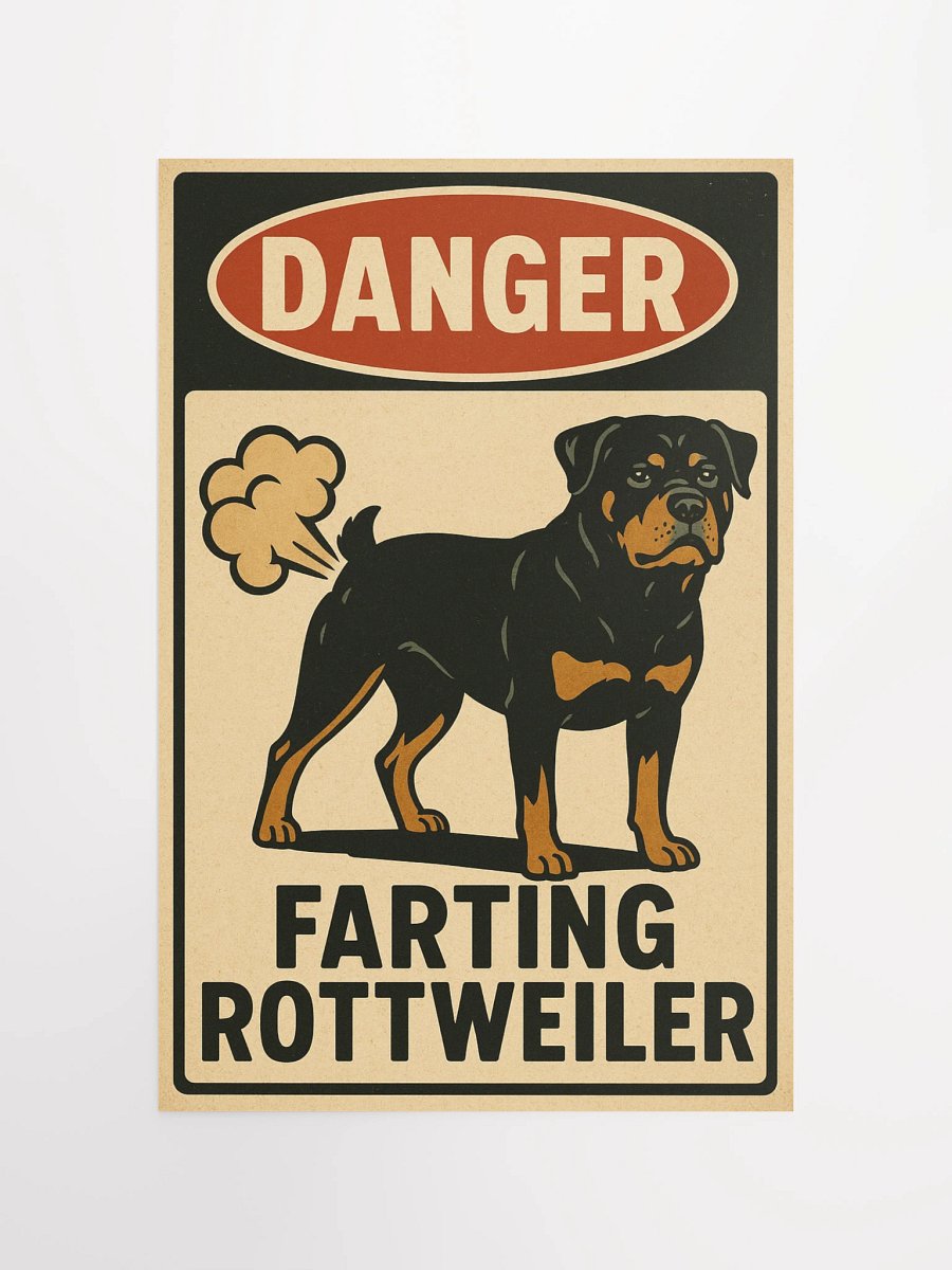 DANGER: FARTING ROTTWEILER - Poster product image (11)