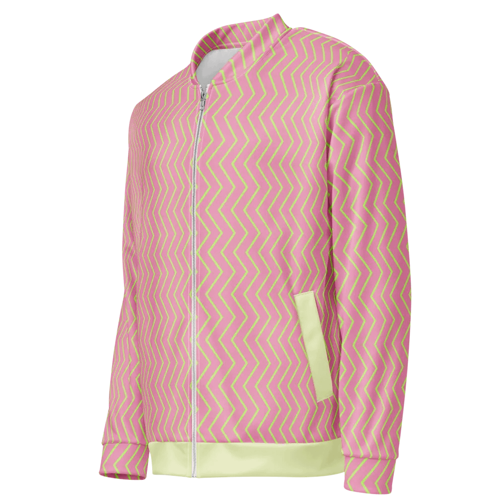 Zigzag Zest Pink Bomber Jacket product image (4)