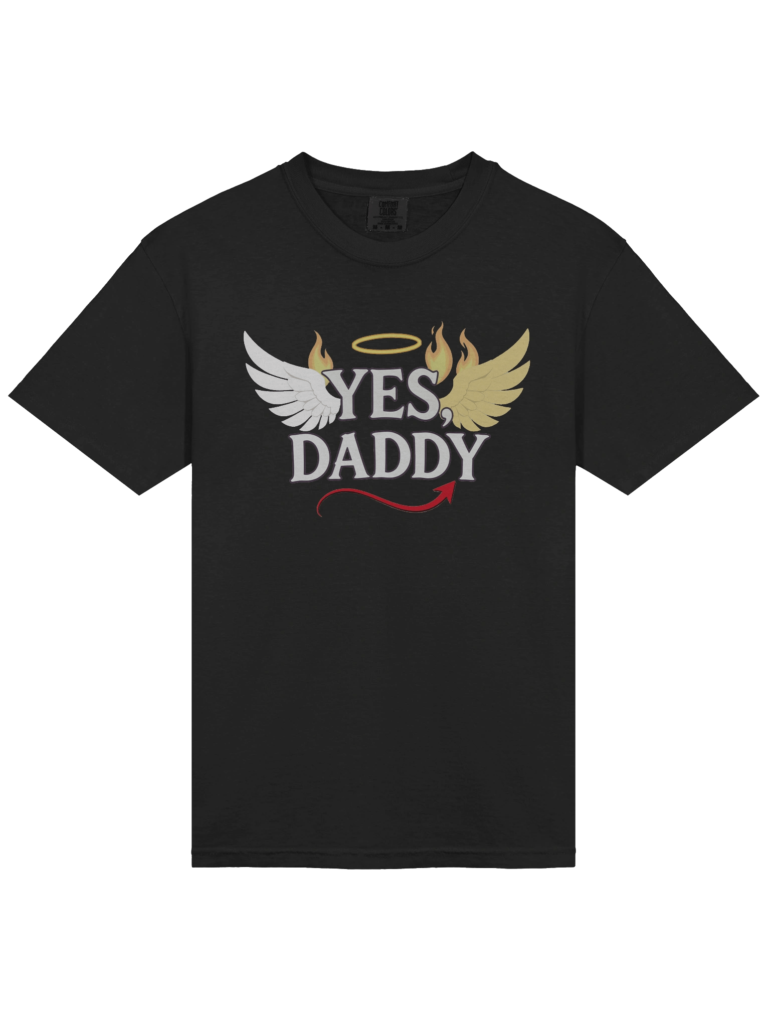 YES DADDY Tee | Angel vs Devil Edition | Comfort Colors 1717 Premium Cotton product image (5)