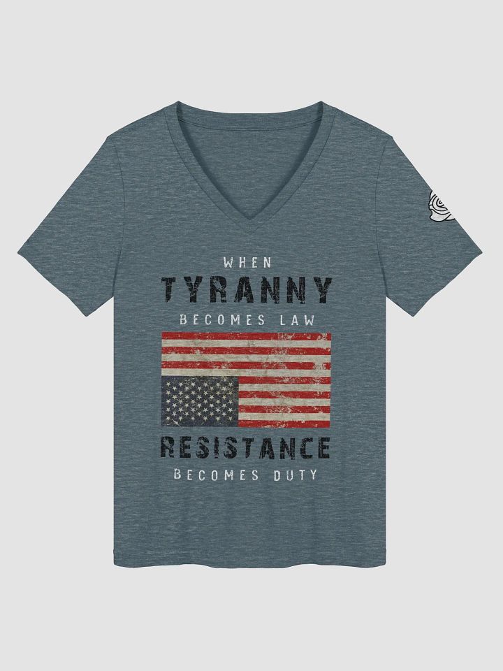 Tyranny / Resistance Women's Relaxed V-Neck T-Shirt - B product image (1)
