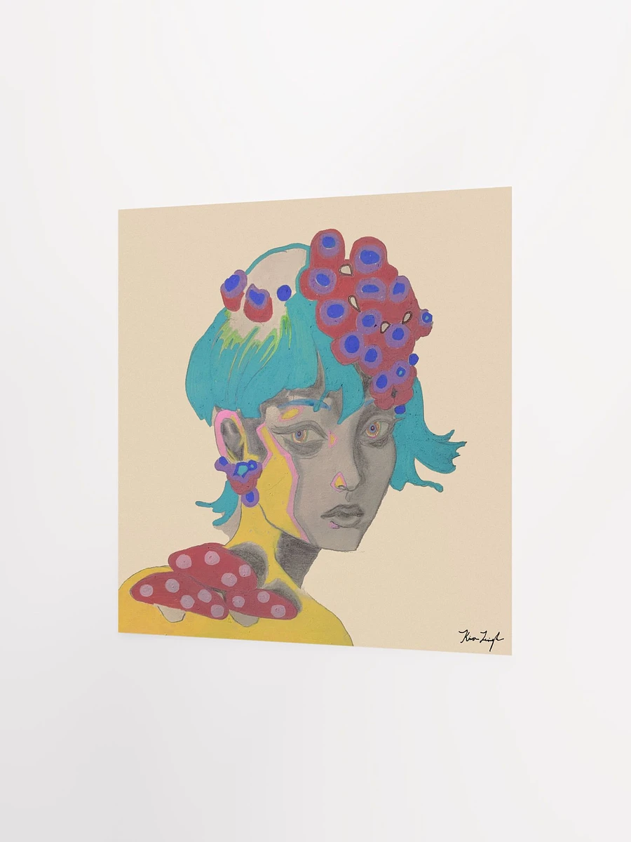 The Girl With the Mushroom Earring Square Matte Print product image (6)