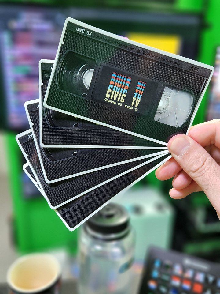 CIVIC TV Stickers (Pack of 2) product image (2)