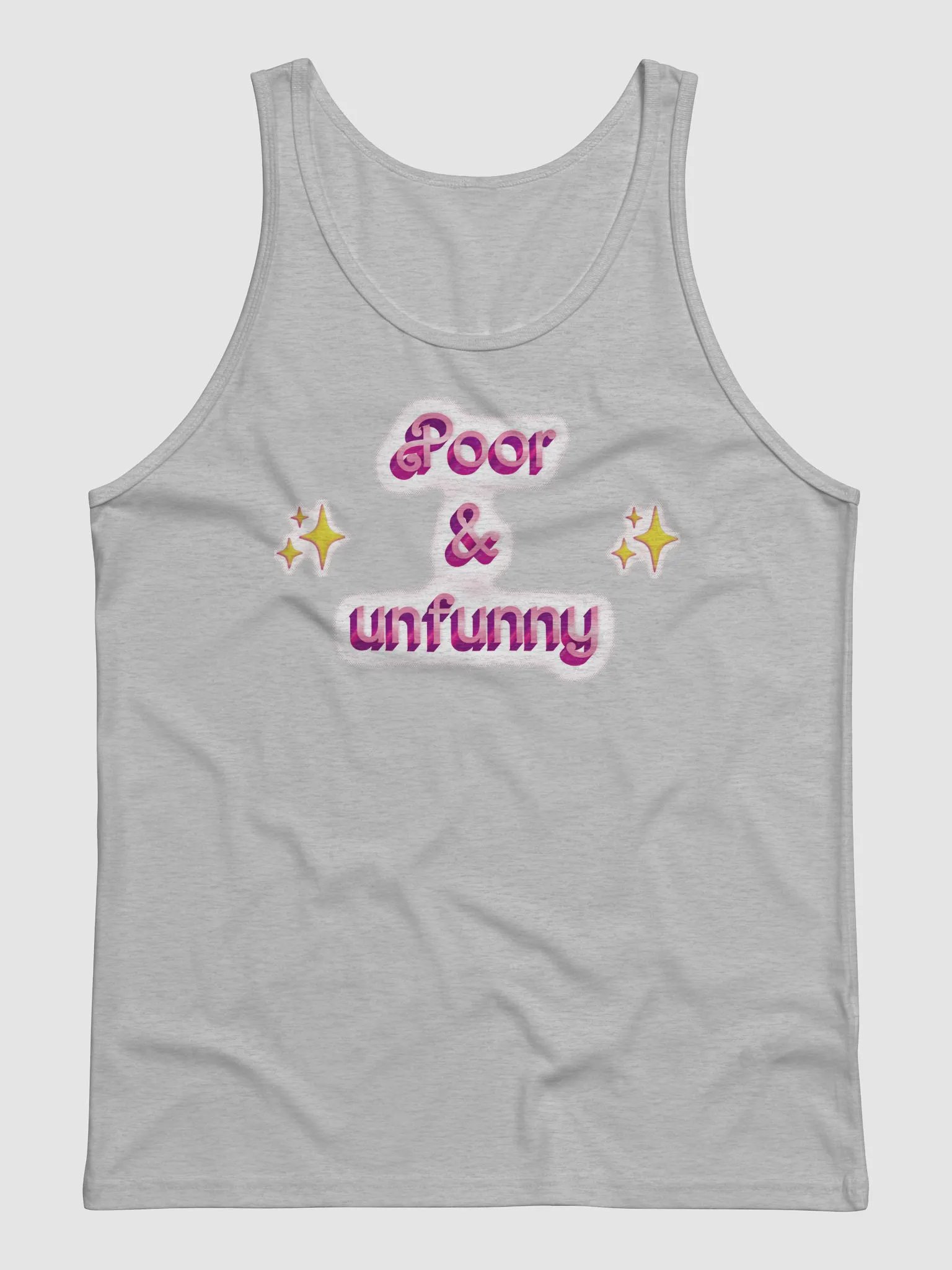 poor & unfunny Unisex Tank product image (1)