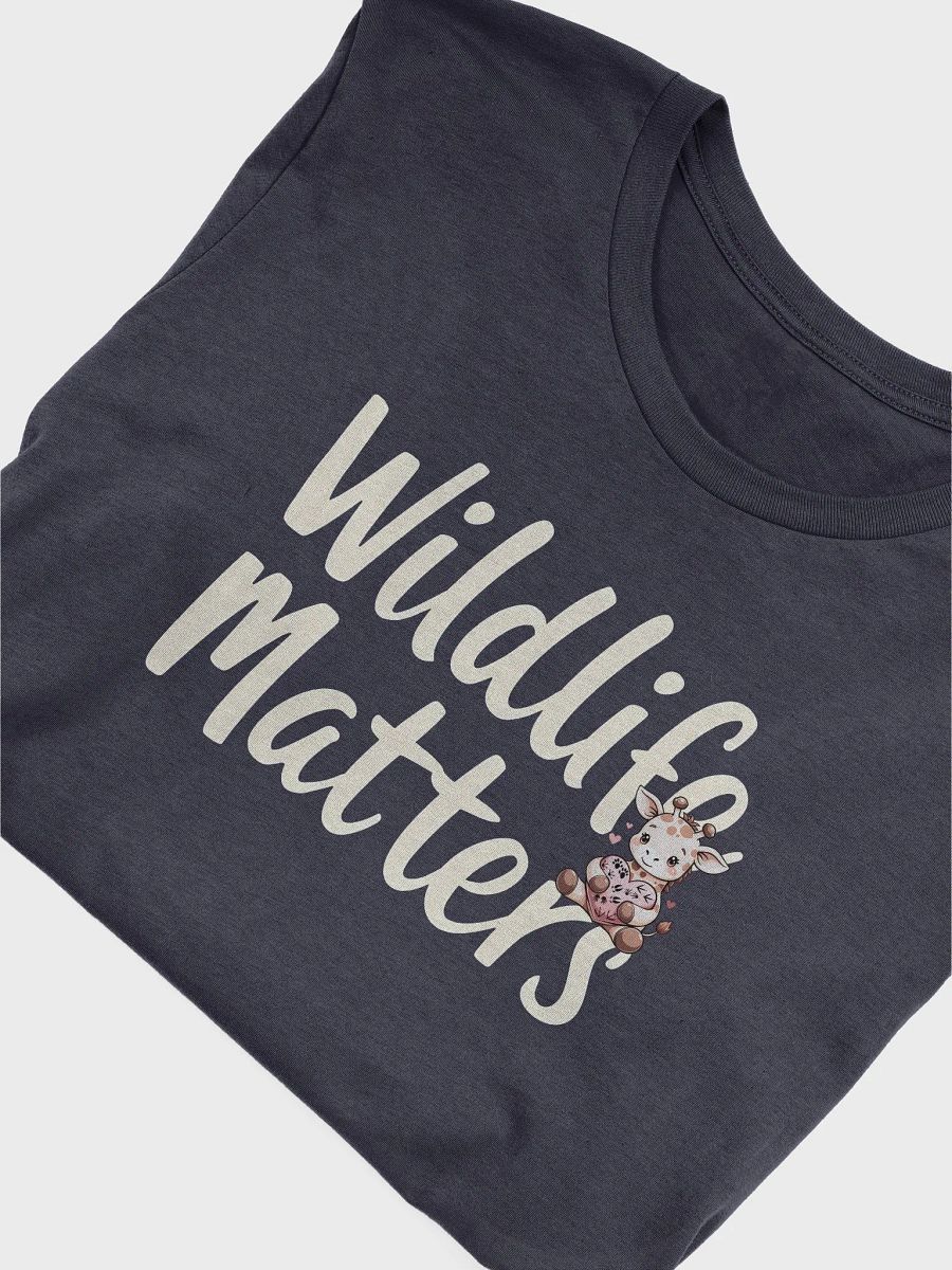 Cute Giraffe Animal Lover Tee, Conservation Awareness Shirt, Vet Tech Gift, Wildlife Rescue Unisex Graphic Tee, Wildlife Matters Giraffe T-Shirt product image (2)
