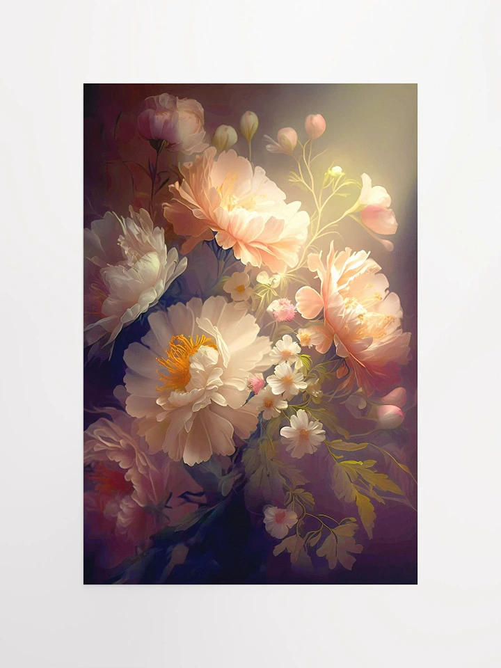 Eternal Blossom Elegance Poster: Luxurious Vintage Floral Art for Refined Interiors Matte Poster product image (2)