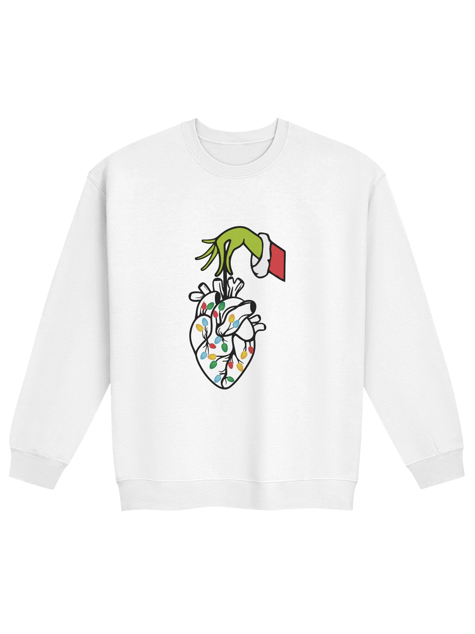 Christmas Grinch Heart Crewneck Sweatshirt product image (21)