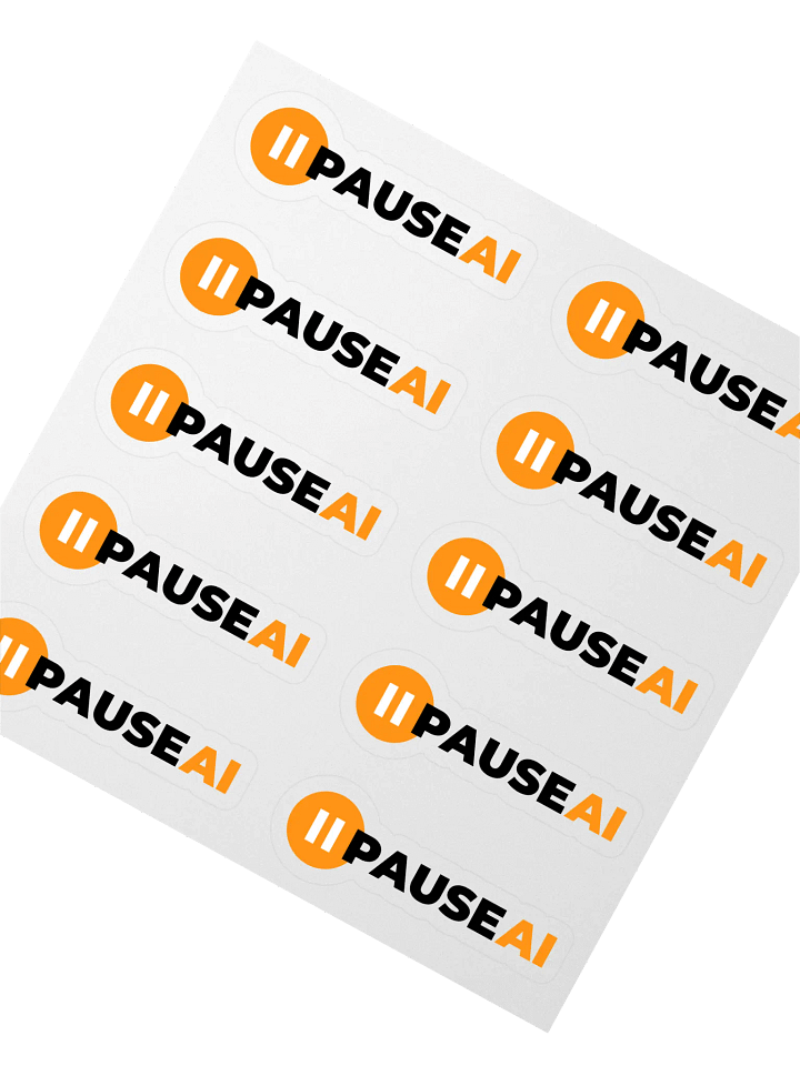 10 PauseAI Stickers product image (2)