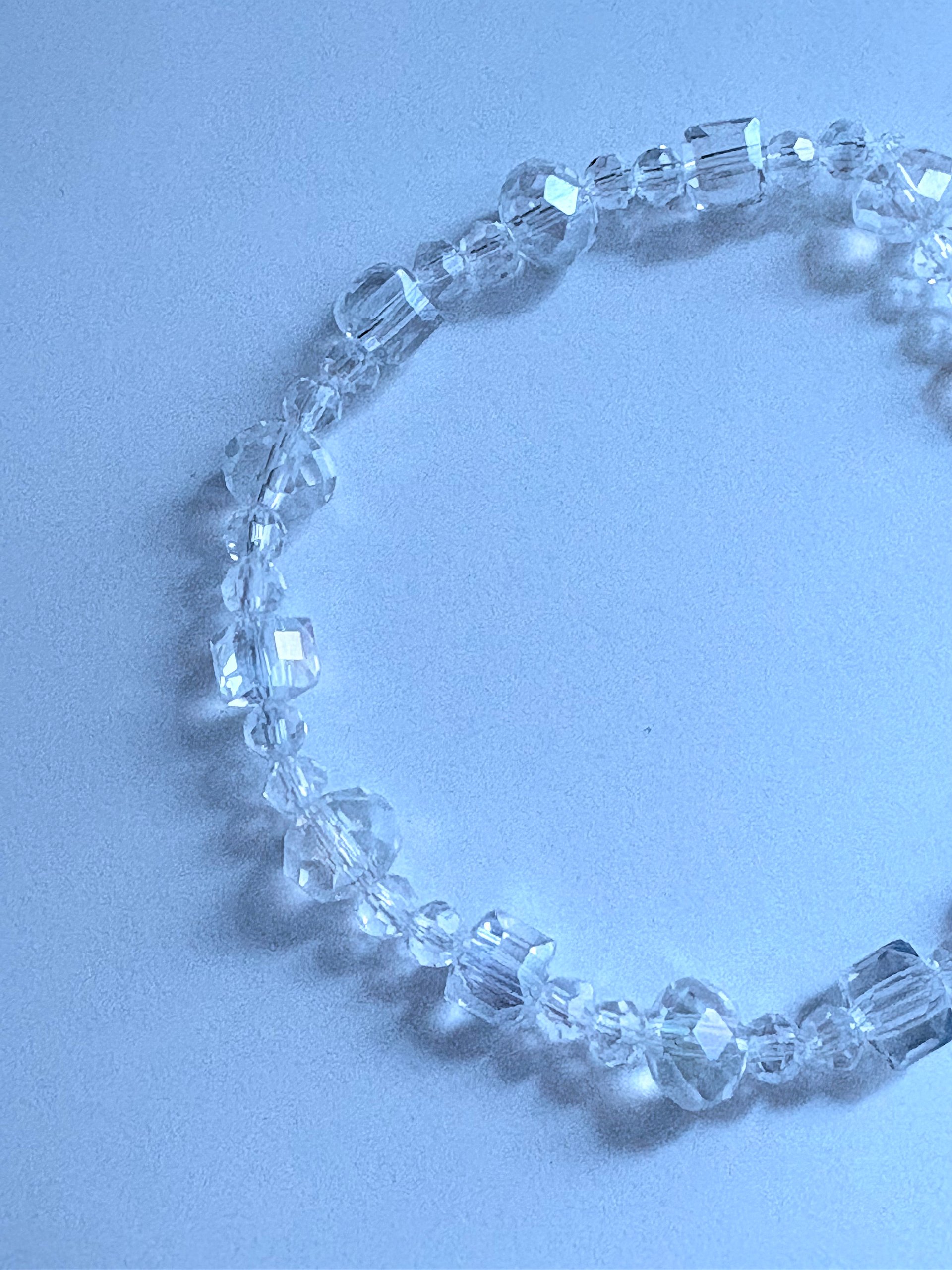 MFD-00165 | Handmade 7.5" Crystal Bead Stretch Bracelet | Coastal Charm Jewelry by Monique Faella Designs™ product image (5)