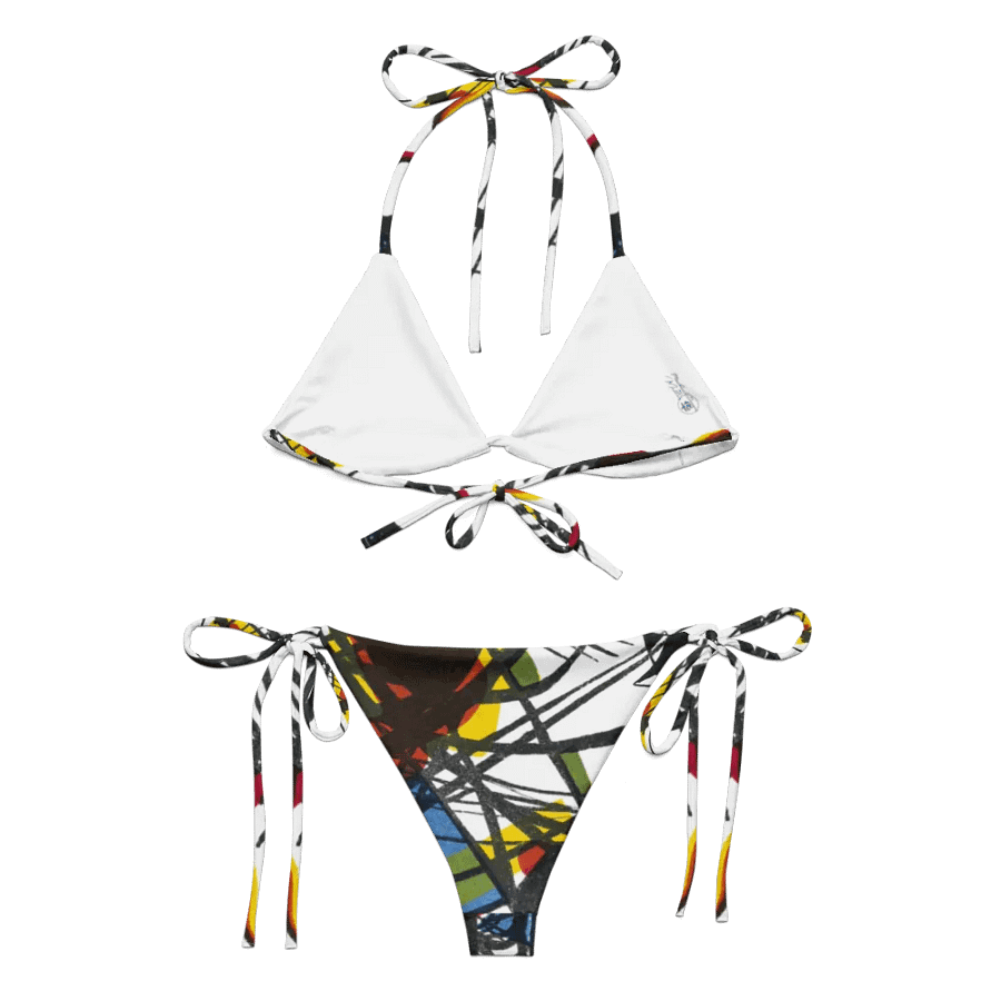 Abstract Lithographic Pattern Design String Bikini - V3 product image (5)