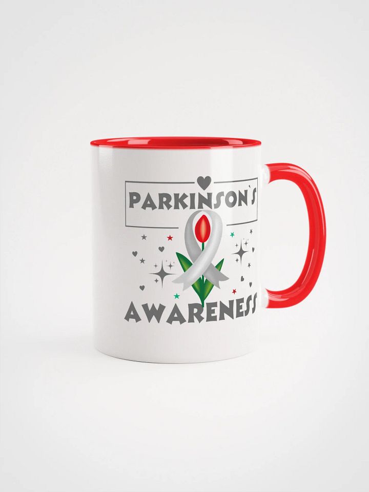 Parkinson's Awareness Red Tulip Ceramic Mug product image (1)