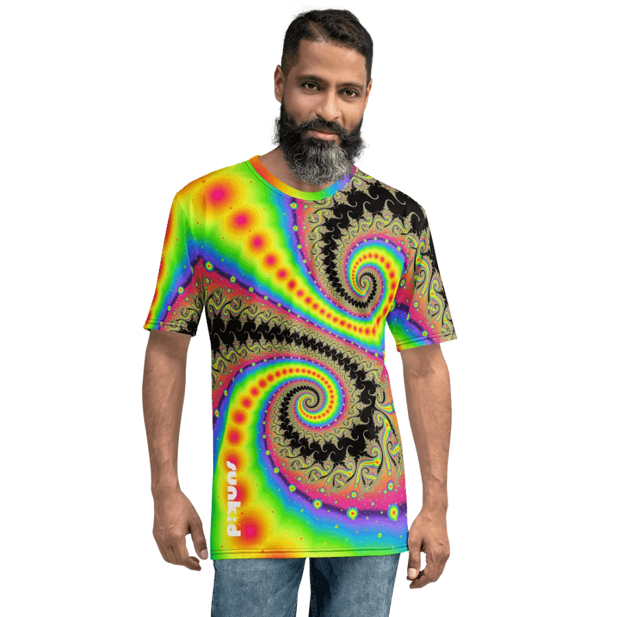 Fractal men's T-shirt - Pink Lemonade and Candy Twists product image (1)