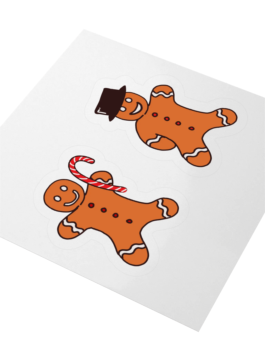 Festive Gingerbread Sticker – Holiday Duo product image (3)