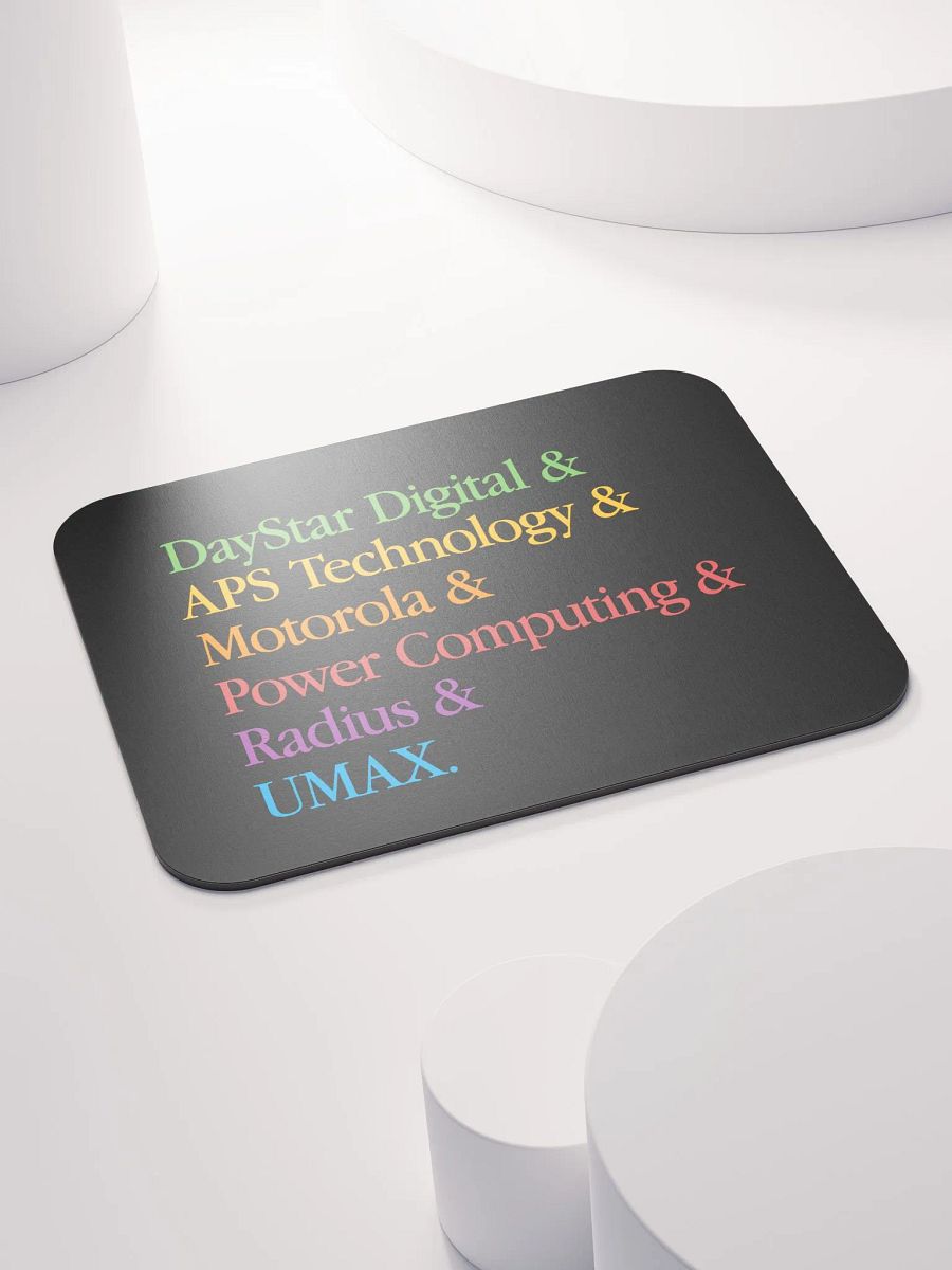 PowerPC Clone Lineup Mouse Pad (Black) product image (4)