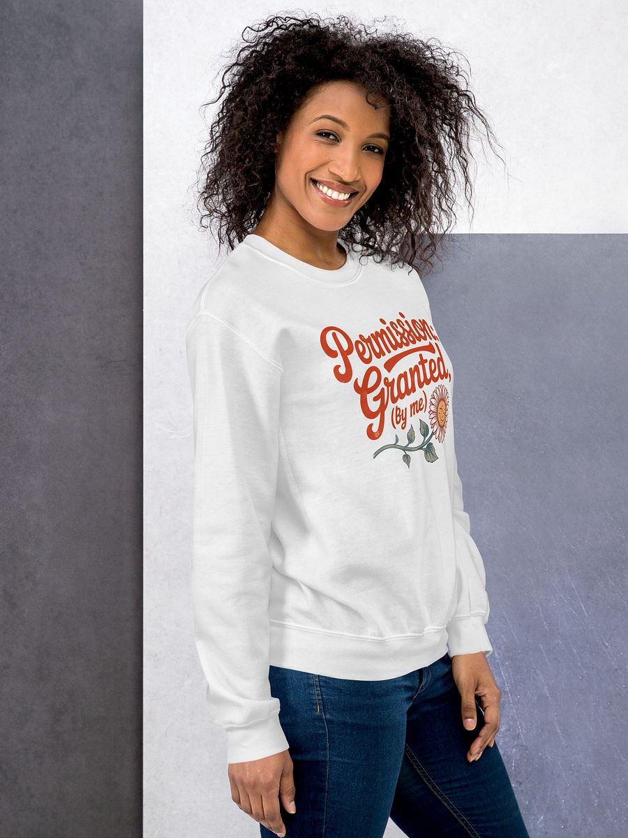 Permission Granted by Me Floral Manifestor Sweatshirt product image (5)