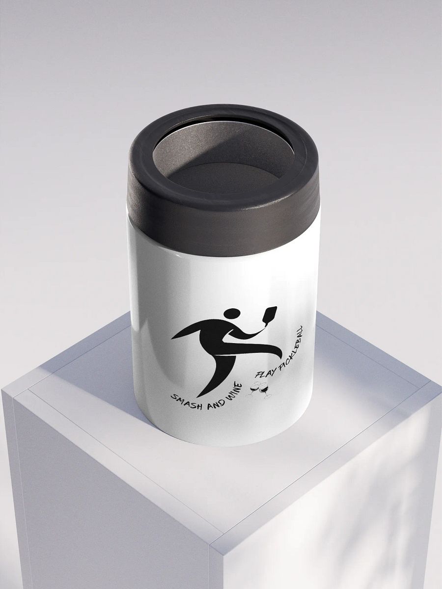 Smash and Wine, Play Pickleball Chill Stainless Steel Koozie product image (4)