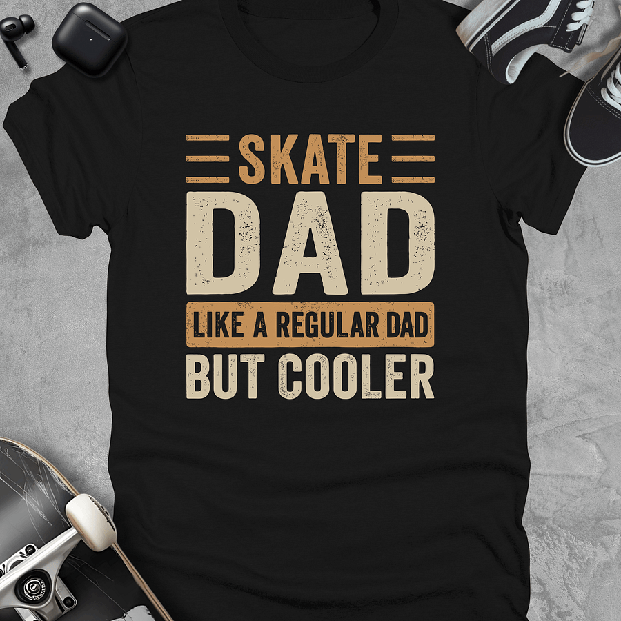 Skate dad, Funny skateboarding t-shirt, Unisex product image (1)