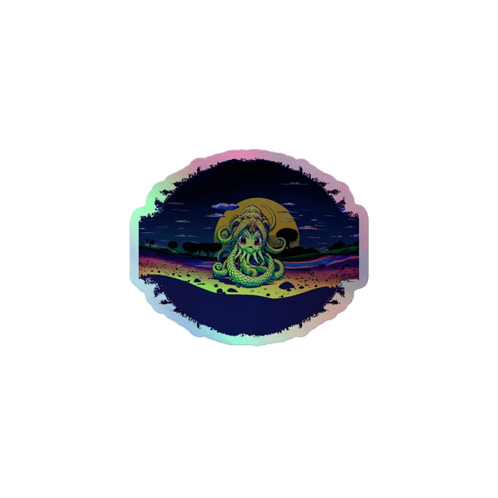 Sand Kraken Holographic Sticker product image (1)