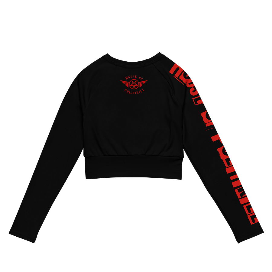 Psycho Oracle // Recycled Long Sleeve Crop Top product image (2)