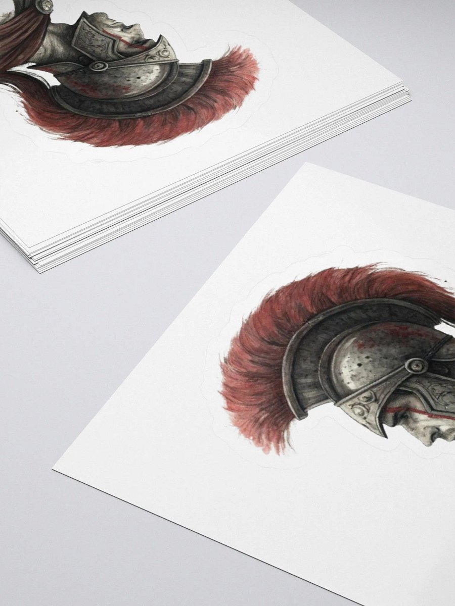 Ancient Warrior Helmet Kiss Cut Stickers product image (4)