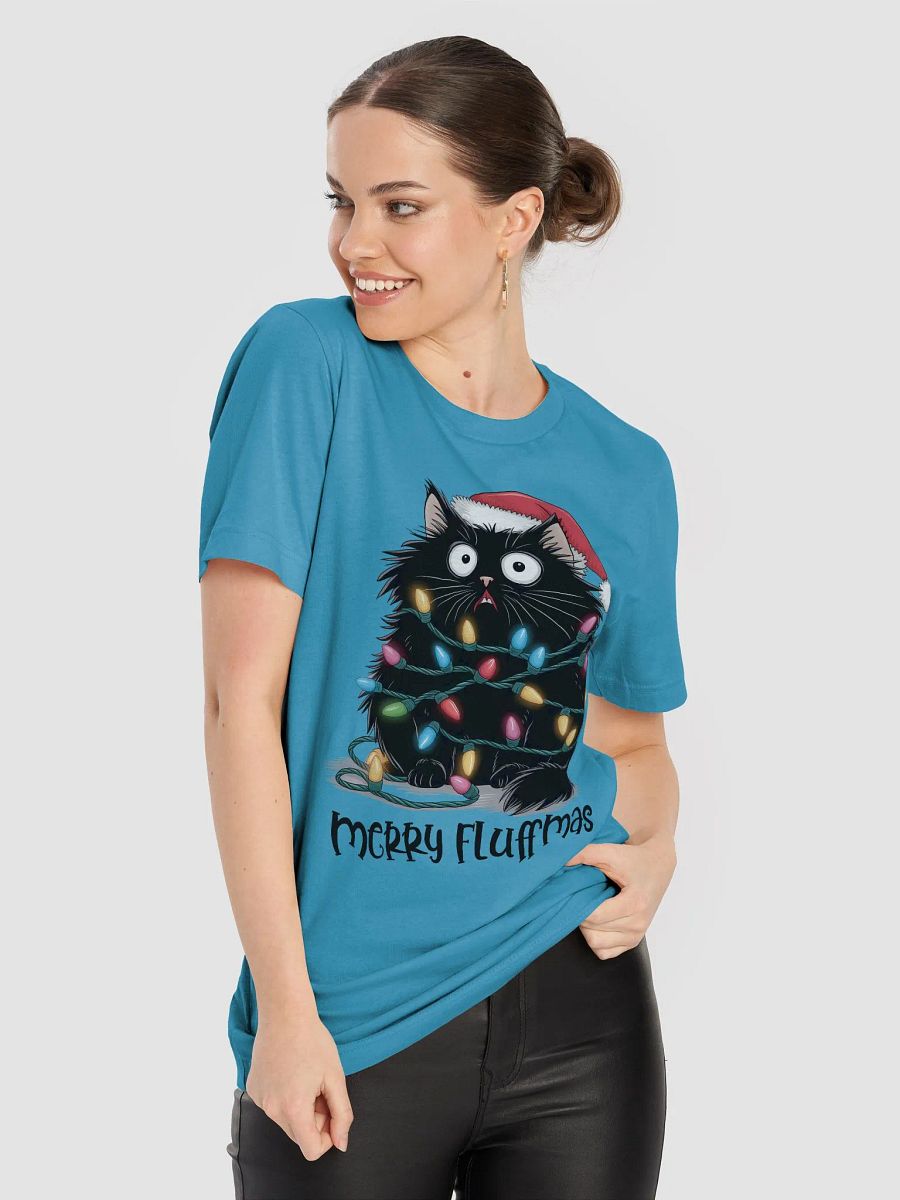 Merry Fluffmas - Festive Cat Chaos Christmas T-Shirt product image (36)