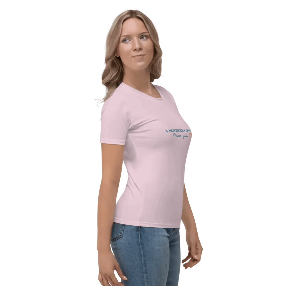 Unconditional Love All-Over Print Women's Pink Lace T-Shirt product image (4)
