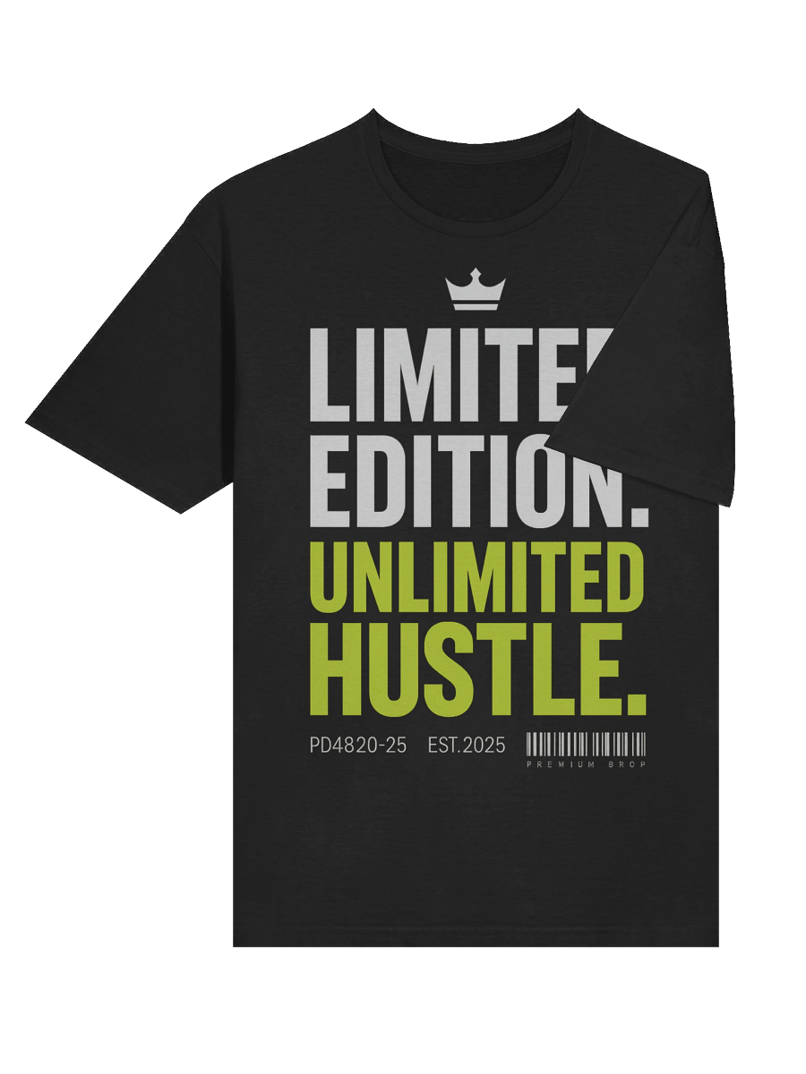 Limited Edition. Unlimited Hustle – Motivational Streetwear T-Shirt product image (6)
