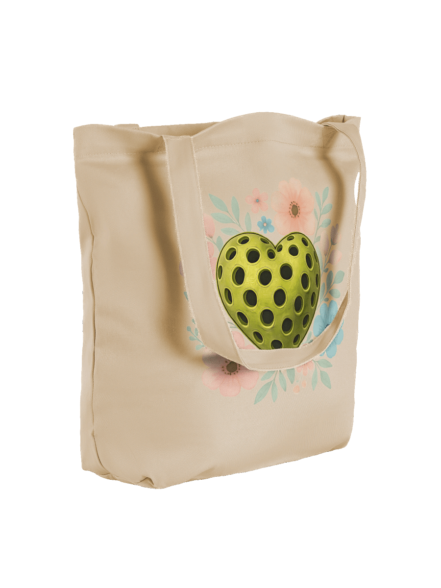 Pickleball Heart Flowers Golden Floral Eco Tote product image (4)