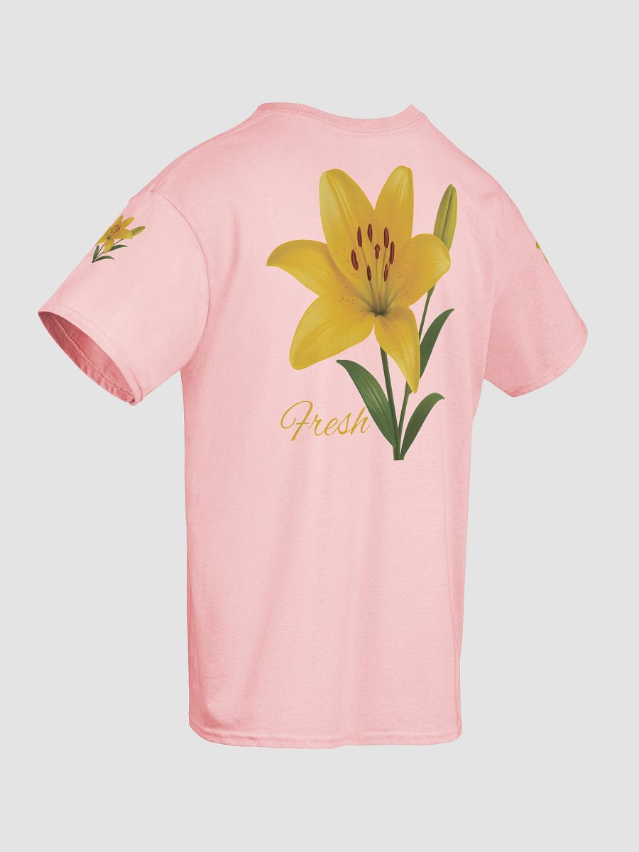 Fresh Yellow Lily Flower – Botanical Floral Graphic Tee product image (39)