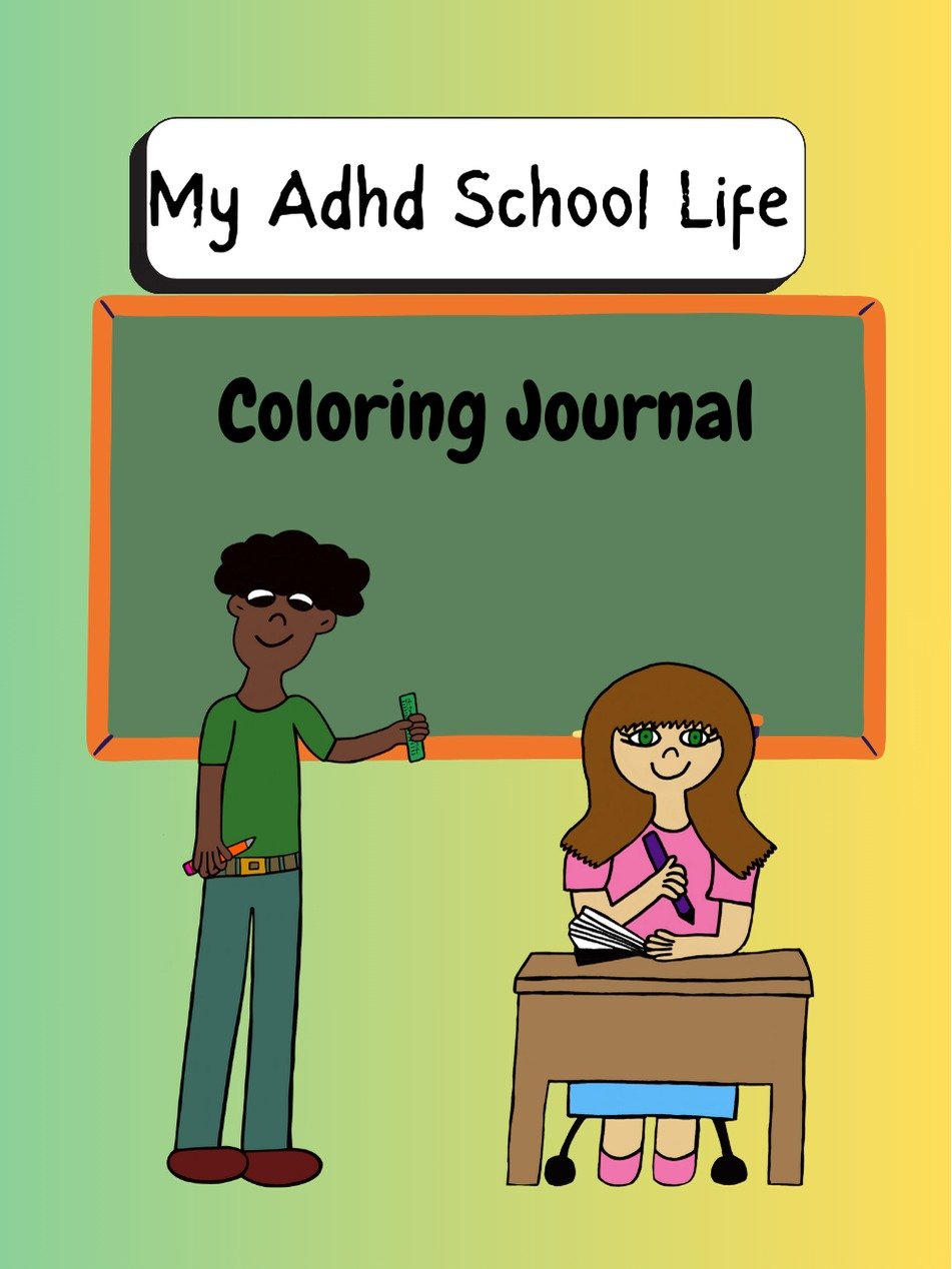 My ADHD School Life Coloring Journal product image (1)